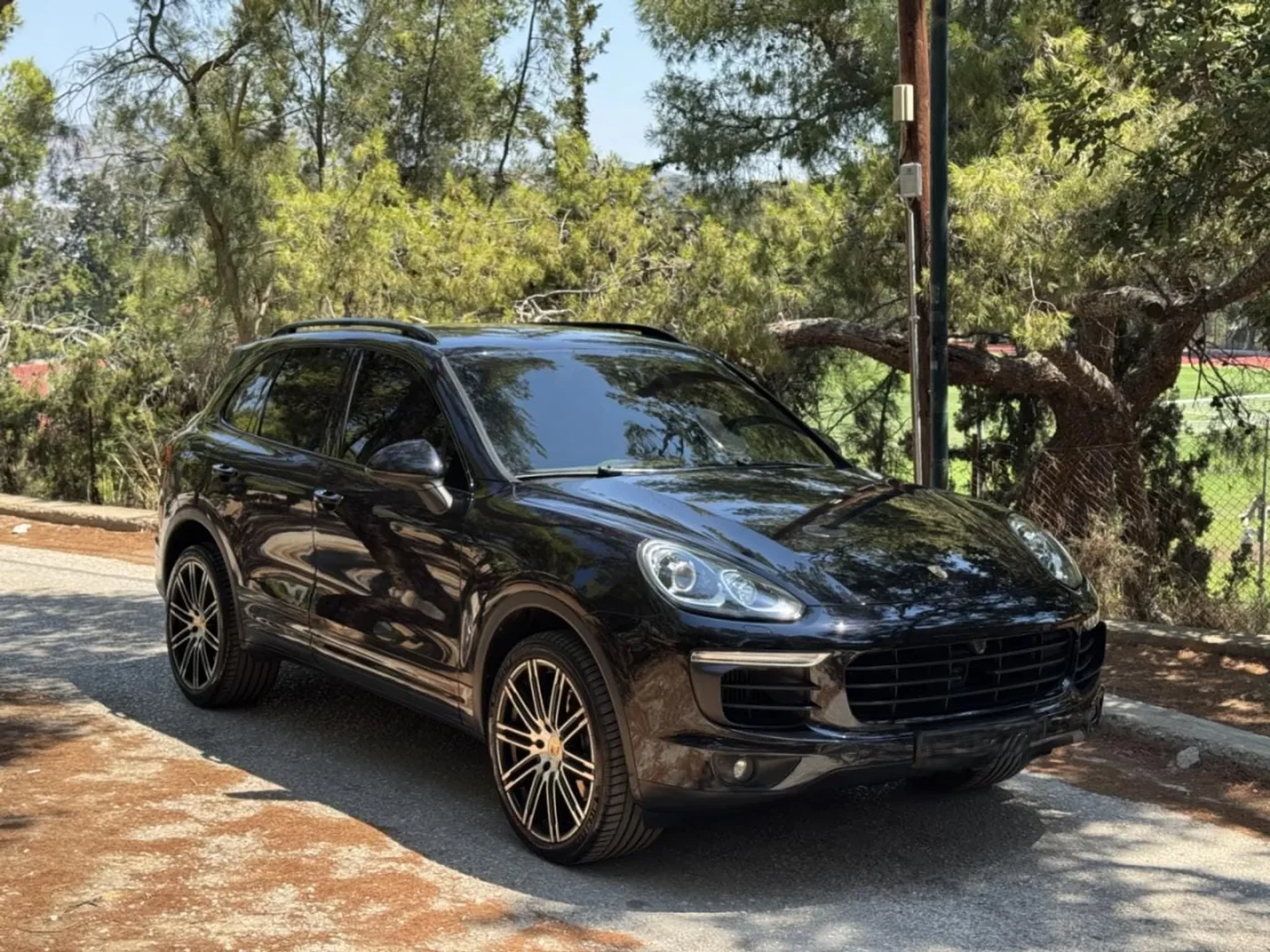 Porsche Cayenne Diesel Black rental in Athens Greece - Main view